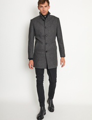Bruun & Stengade - BS Ontario Slim Fit Coat - winter jackets - dark grey - 5