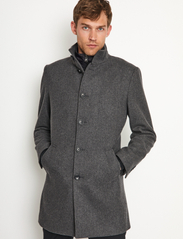 Bruun & Stengade - BS Ontario Slim Fit Coat - winter jackets - dark grey - 6