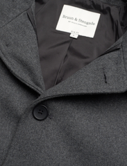 Bruun & Stengade - BS Ontario Slim Fit Coat - winter jackets - dark grey - 9