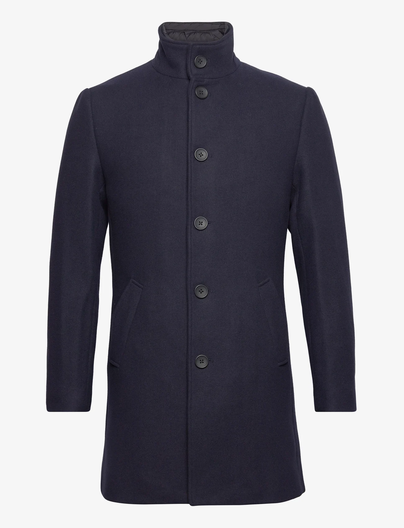 Bruun & Stengade - BS Ontario Slim Fit Coat - winter jackets - navy - 0