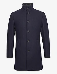 Bruun & Stengade - BS Ontario Slim Fit Coat - uldfrakker - navy - 1