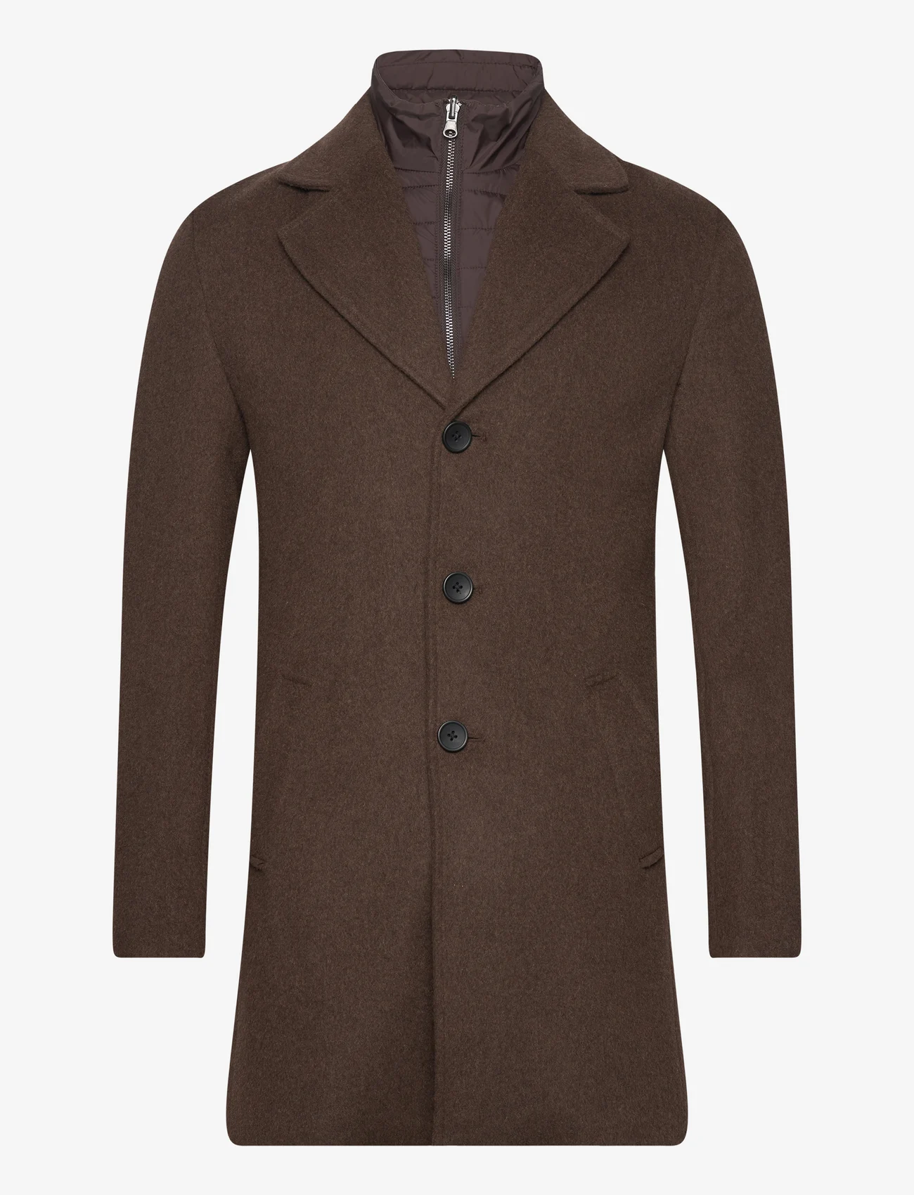 Bruun & Stengade - BS Portmore Slim Fit Coat - ziemas jakas - brown - 0
