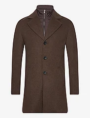 Bruun & Stengade - BS Portmore Slim Fit Coat - talvitakit - brown - 0