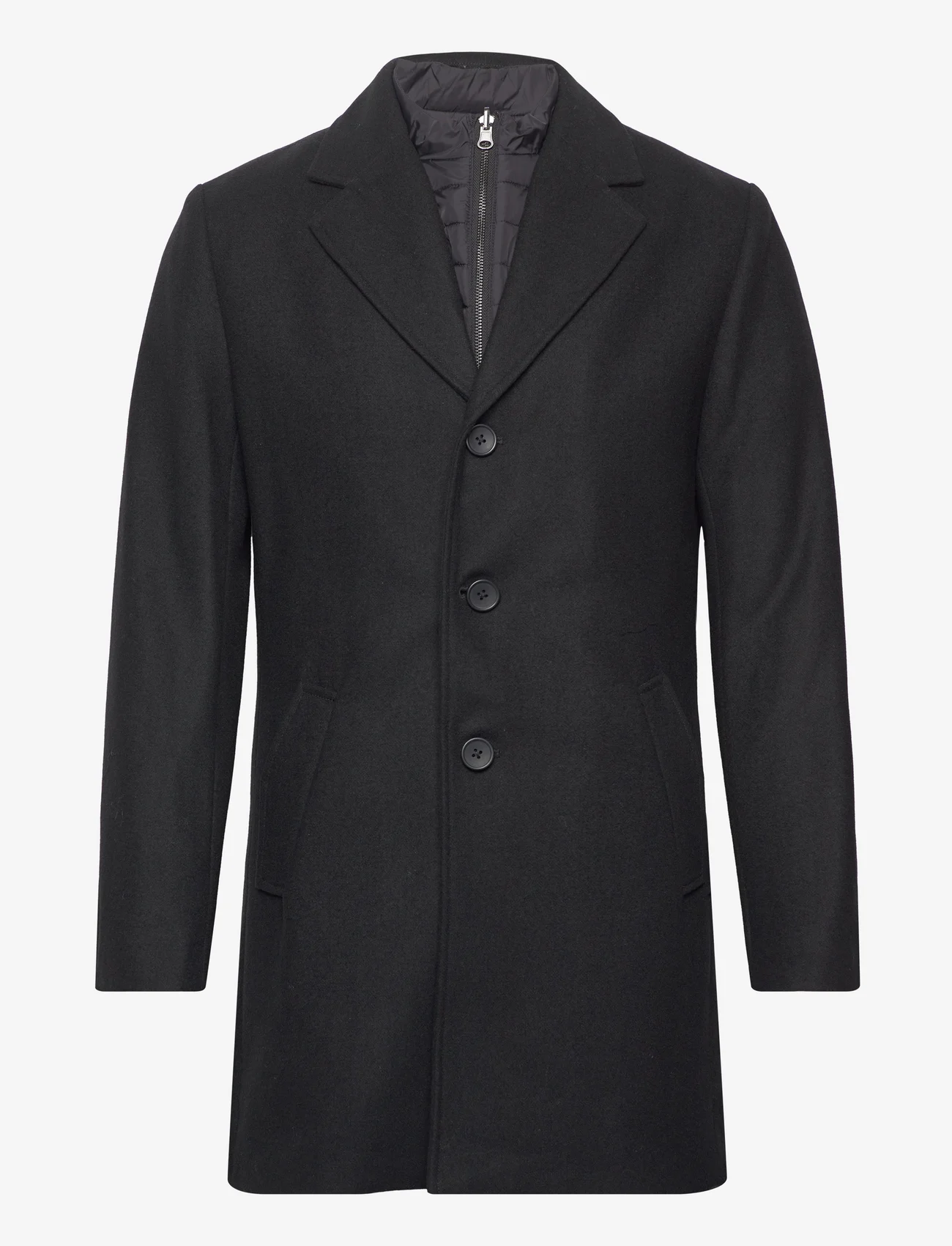 Bruun & Stengade - BS Kingston Slim Fit Coat - winter jackets - black - 0