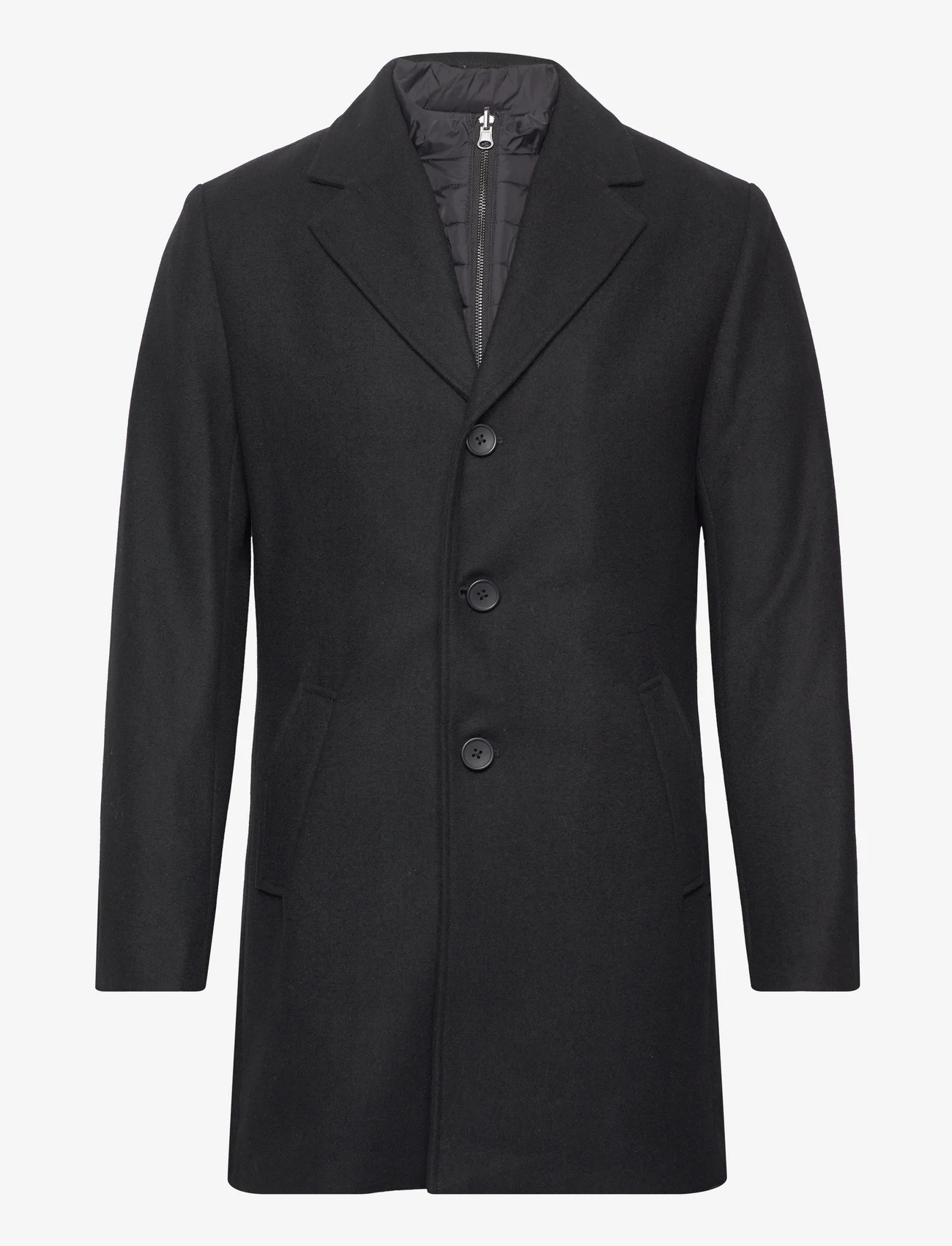 Bruun & Stengade - BS Kingston Slim Fit Coat - ziemas jakas - black - 0