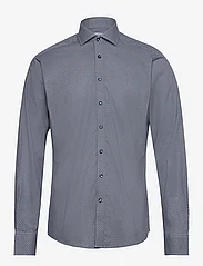 Bruun & Stengade - BS Magnus Slim Fit Shirt - lietišķā stila krekli - grey - 0