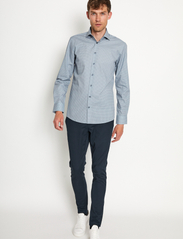 Bruun & Stengade - BS Magnus Slim Fit Shirt - business-hemden - grey - 2