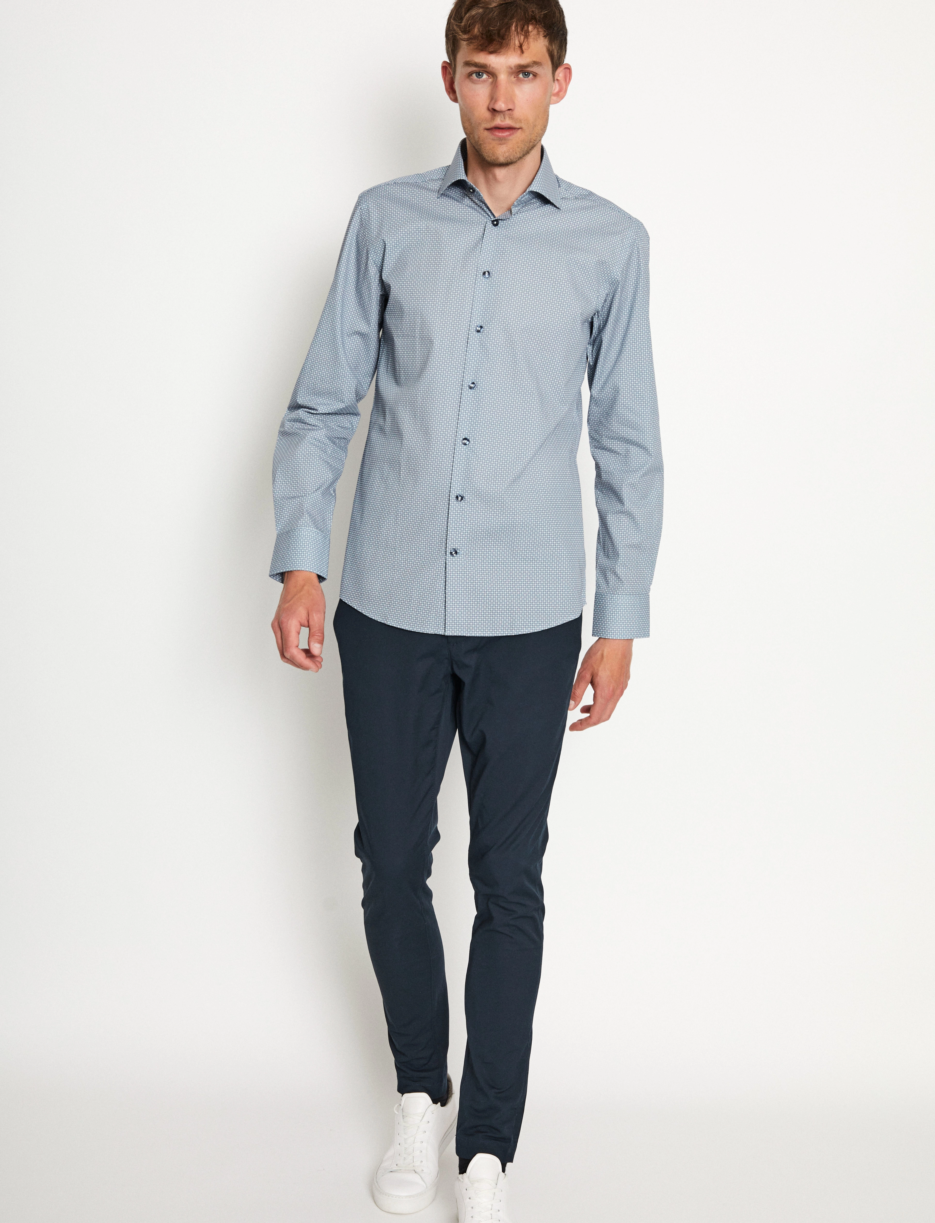 Bruun & Stengade - BS Magnus Slim Fit Shirt - grey - 2