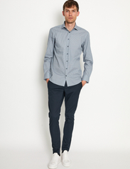 Bruun & Stengade - BS Magnus Slim Fit Shirt - business skjorter - grey - 3