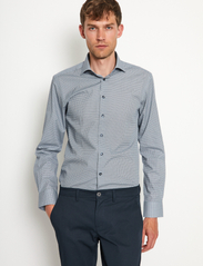 Bruun & Stengade - BS Magnus Slim Fit Shirt - business skjortor - grey - 4