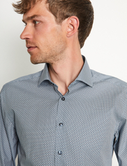 Bruun & Stengade - BS Magnus Slim Fit Shirt - business skjortor - grey - 6