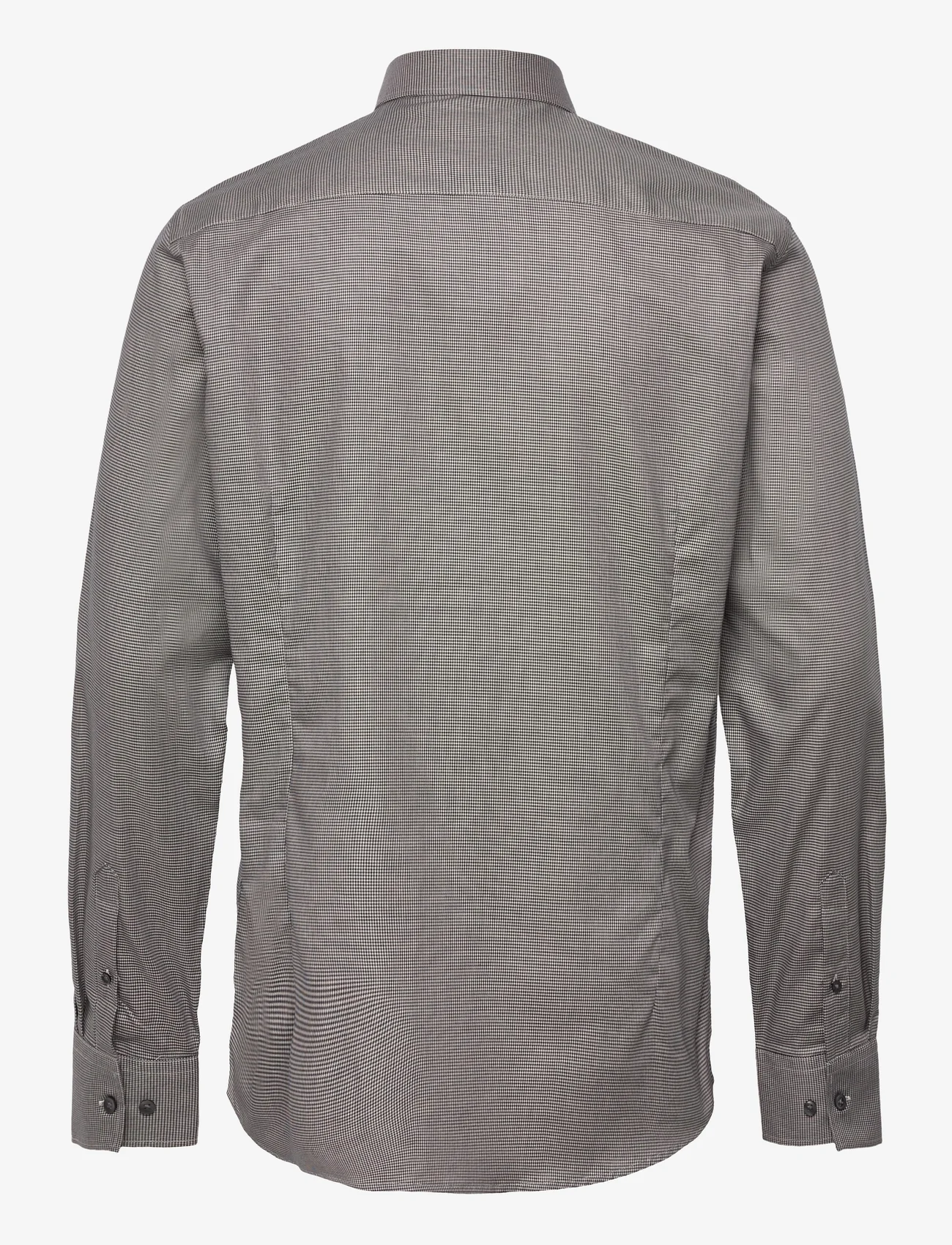 Bruun & Stengade - BS Rigoberto Slim Fit Shirt - rutiga skjortor - brown - 1