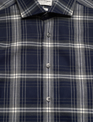 Bruun & Stengade - BS Tony Slim Fit Shirt - rutiga skjortor - dark blue - 2