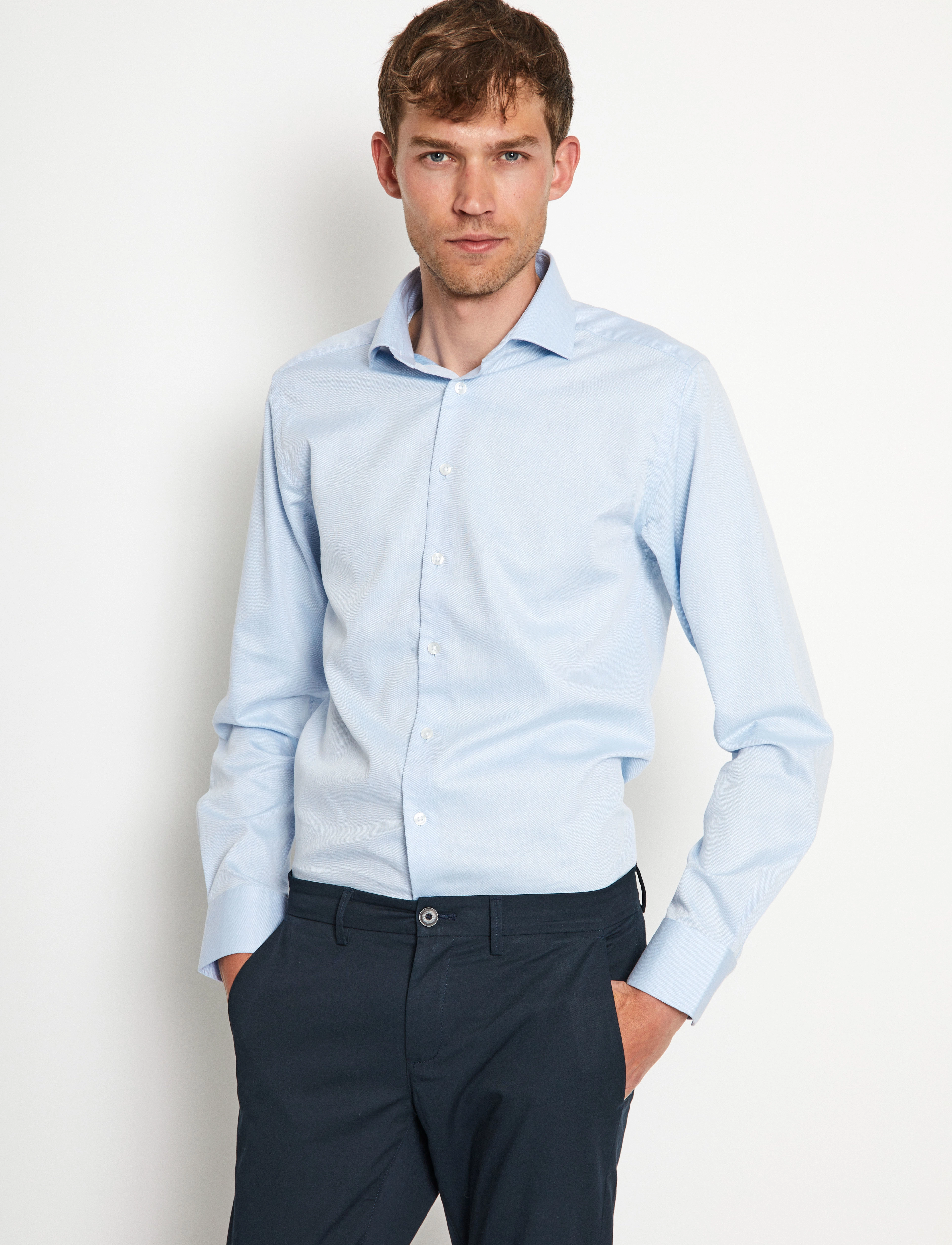 Bruun & Stengade - BS Aleksander Slim Fit Shirt - light blue - 3