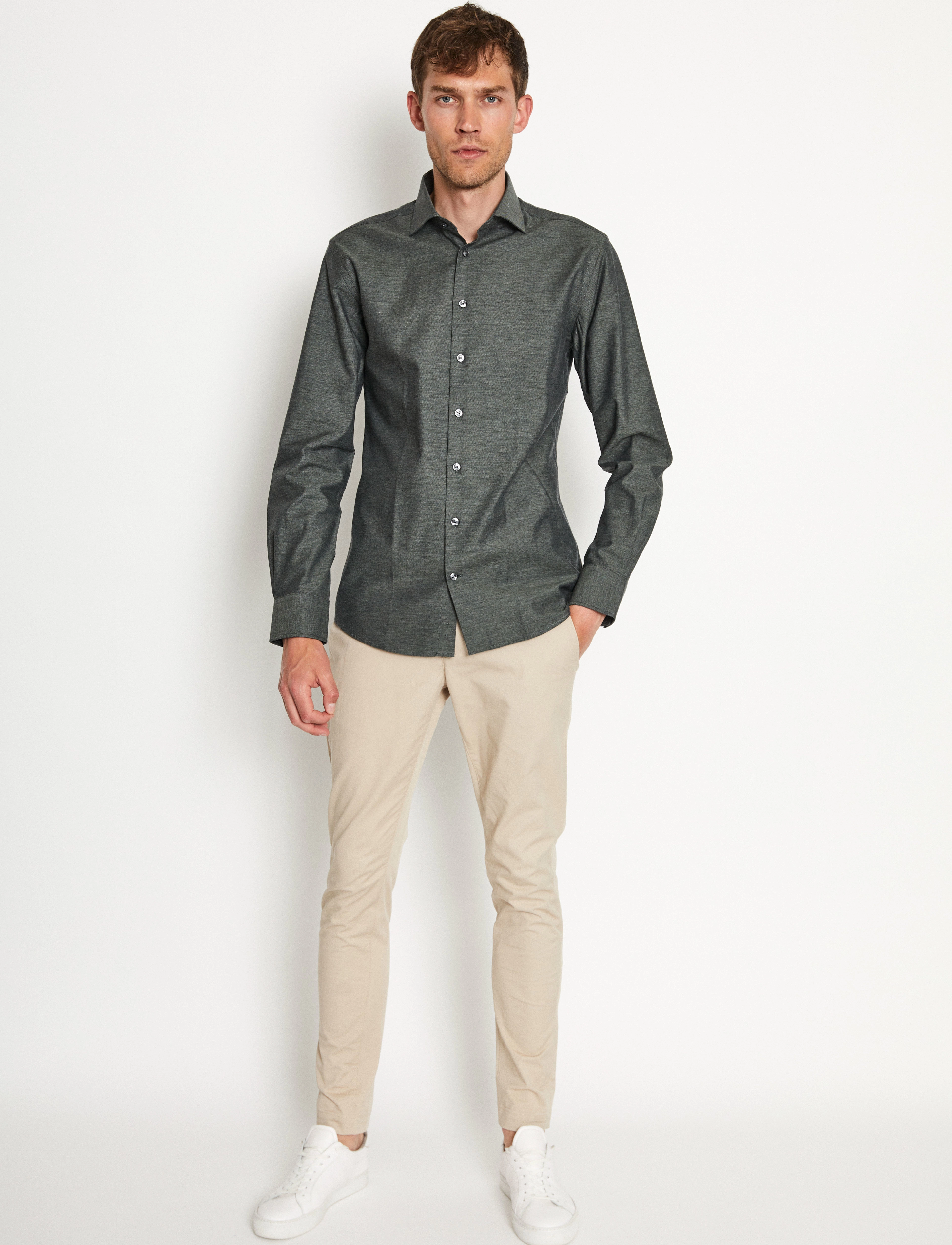 Bruun & Stengade - BS Ben Slim Fit Shirt - green - 3