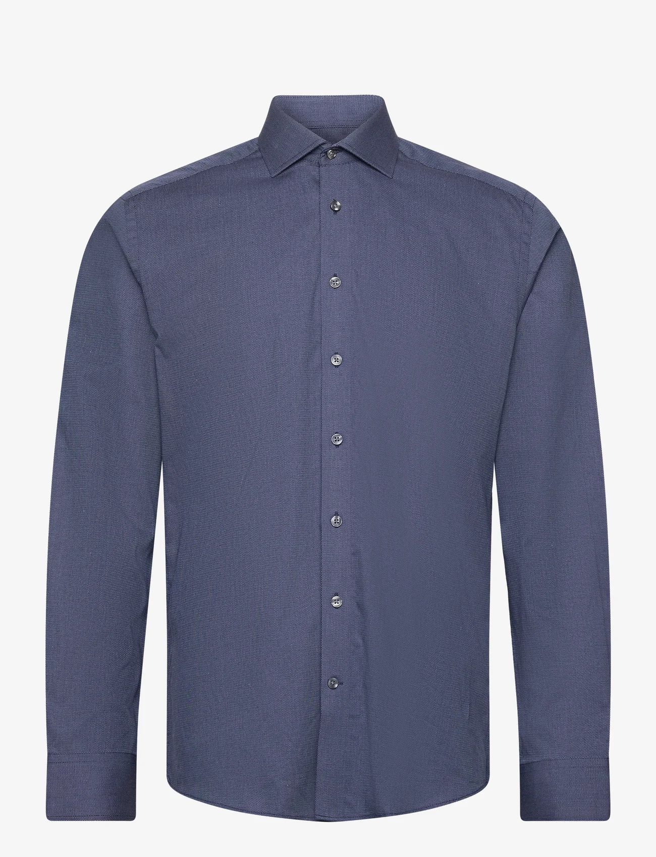 Bruun & Stengade - BS Edvald Slim Fit Shirt - basic shirts - dark blue - 0