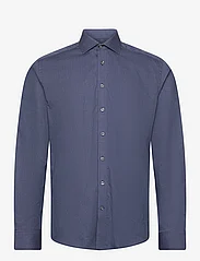 Bruun & Stengade - BS Edvald Slim Fit Shirt - peruskauluspaidat - dark blue - 0