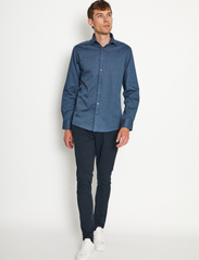 Bruun & Stengade - BS Edvald Slim Fit Shirt - peruskauluspaidat - dark blue - 3