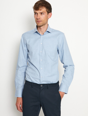 Bruun & Stengade - BS Filippo Slim Fit Shirt - basic skjorter - light blue - 4