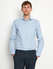 Bruun & Stengade - BS Filippo Slim Fit Shirt - peruskauluspaidat - light blue - 5
