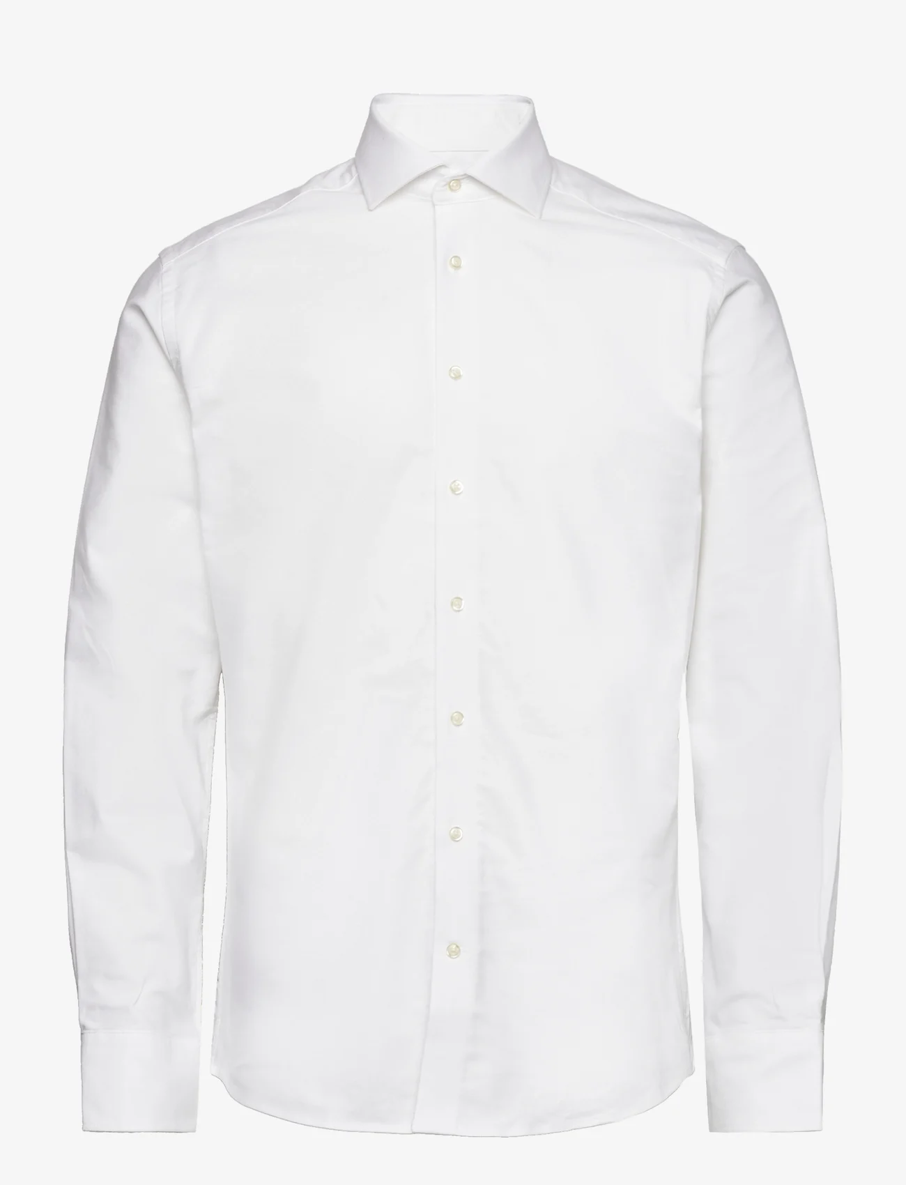 Bruun & Stengade - BS Thompson Slim Fit Shirt - basic shirts - white - 0