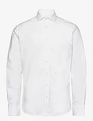 Bruun & Stengade - BS Thompson Slim Fit Shirt - peruskauluspaidat - white - 0