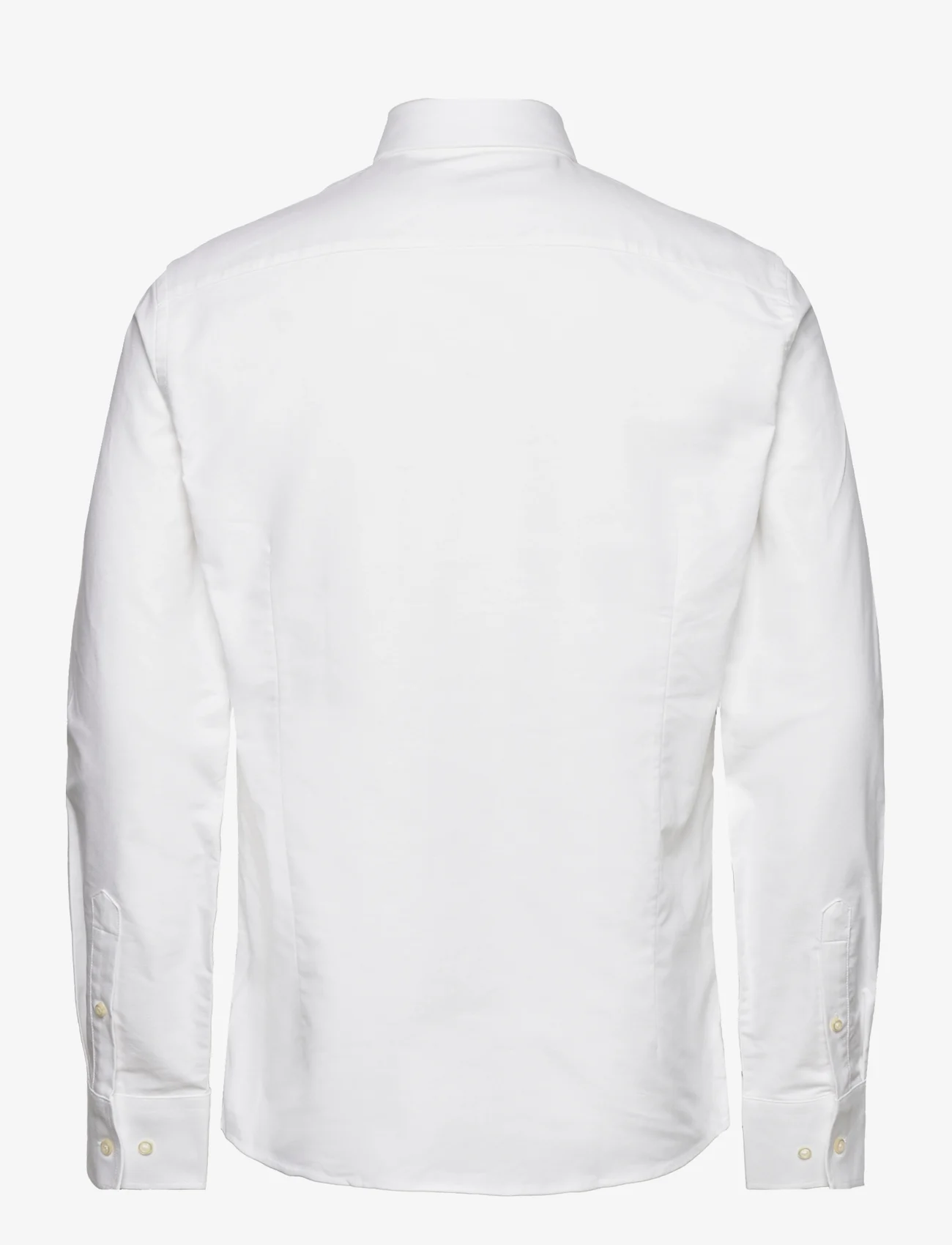 Bruun & Stengade - BS Thompson Slim Fit Shirt - peruskauluspaidat - white - 1
