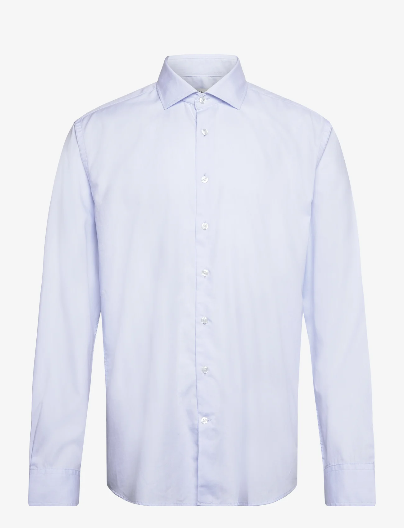 Bruun & Stengade - BS Karl Slim Fit Shirt - laisvalaikio marškiniai - light blue - 0