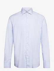 Bruun & Stengade - BS Karl Slim Fit Shirt - laisvalaikio marškiniai - light blue - 0