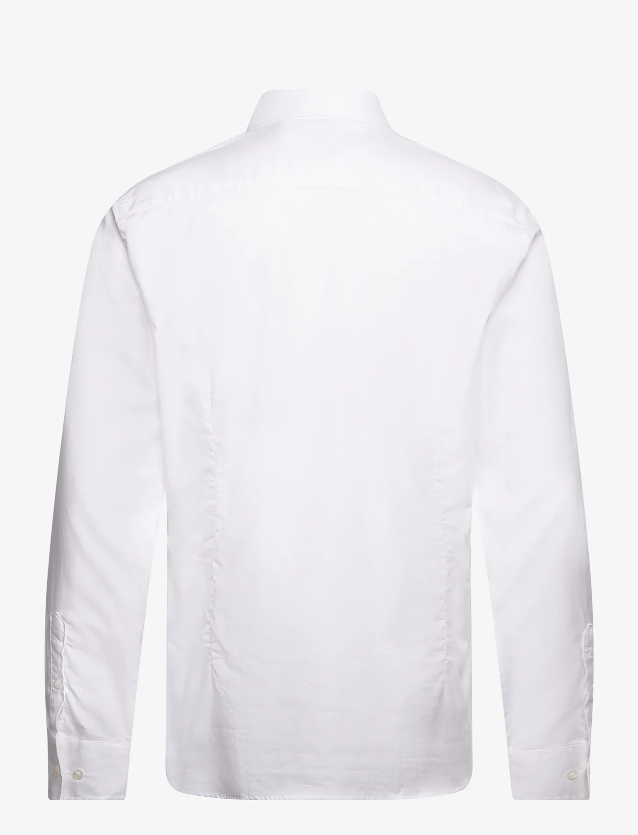 Bruun & Stengade - BS Karl Slim Fit Shirt - peruskauluspaidat - white - 1