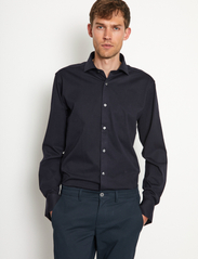 Bruun & Stengade - BS Miller Slim Fit Shirt - basic skjorter - navy - 5