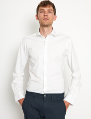 Bruun & Stengade - BS Miller Slim Fit Shirt - basic skjortor - white - 3