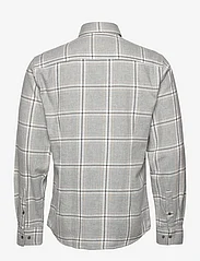 Bruun & Stengade - BS Langer Casual Slim Fit Shirt - rutiga skjortor - light grey - 1