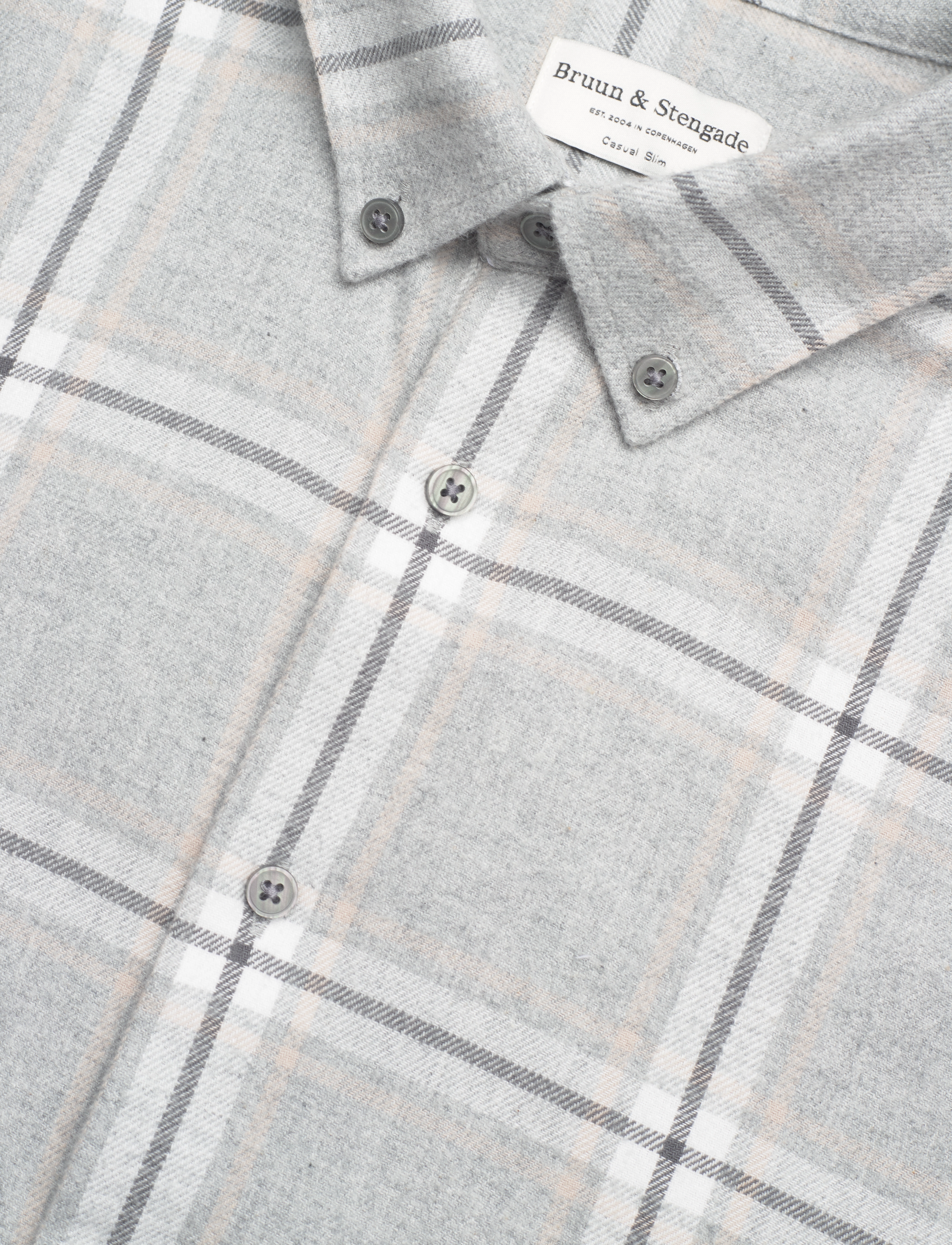 Bruun & Stengade - BS Langer Casual Slim Fit Shirt - light grey - 3