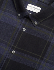 Bruun & Stengade - BS Faldo Casual Slim Fit Shirt - rutiga skjortor - blue - 9