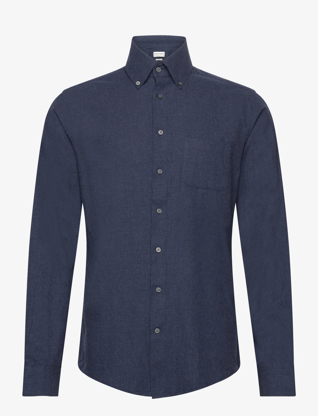 Bruun & Stengade - BS Floyd Casual Slim Fit Shirt - basic shirts - blue - 0