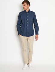 Bruun & Stengade - BS Floyd Casual Slim Fit Shirt - basic shirts - blue - 3