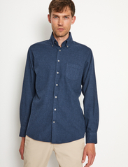 Bruun & Stengade - BS Floyd Casual Slim Fit Shirt - basic skjortor - blue - 4