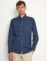 Bruun & Stengade - BS Floyd Casual Slim Fit Shirt - basic shirts - blue - 5