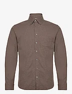 BS Floyd Casual Slim Fit Shirt - BROWN