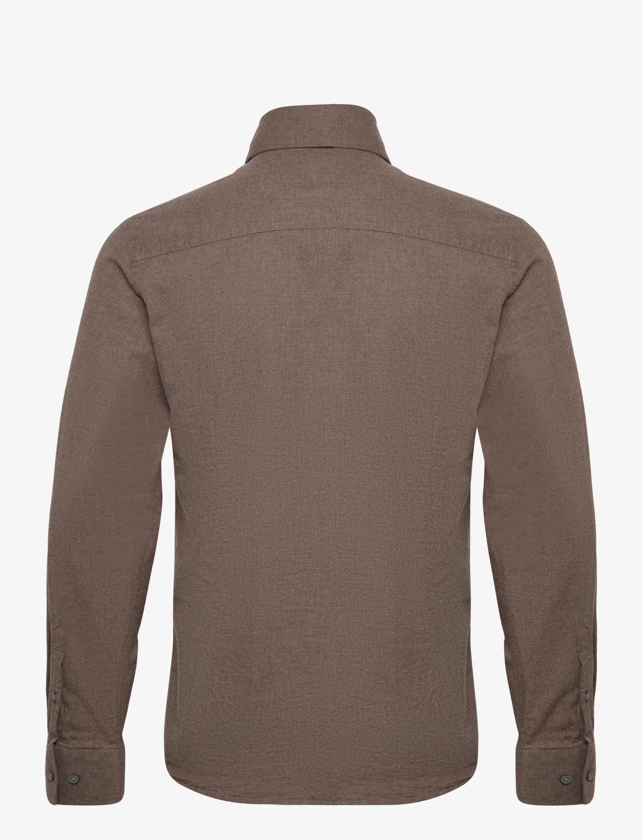 Bruun & Stengade - BS Floyd Casual Slim Fit Shirt - basic skjortor - brown - 1