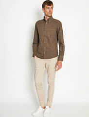 Bruun & Stengade - BS Floyd Casual Slim Fit Shirt - basic skjortor - brown - 2