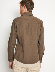 Bruun & Stengade - BS Floyd Casual Slim Fit Shirt - peruskauluspaidat - brown - 7
