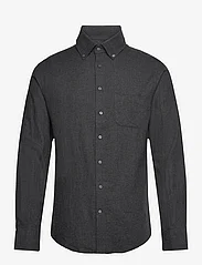 Bruun & Stengade - BS Floyd Casual Slim Fit Shirt - basic skjortor - charcoal - 0