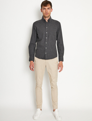 Bruun & Stengade - BS Floyd Casual Slim Fit Shirt - basic skjortor - charcoal - 2