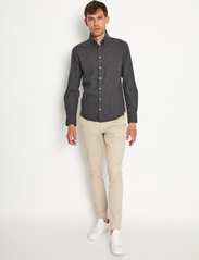 Bruun & Stengade - BS Floyd Casual Slim Fit Shirt - basic skjortor - charcoal - 3