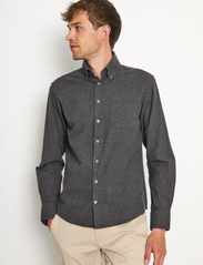 Bruun & Stengade - BS Floyd Casual Slim Fit Shirt - basic skjortor - charcoal - 5
