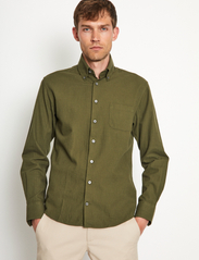 Bruun & Stengade - BS Floyd Casual Slim Fit Shirt - peruskauluspaidat - green - 4