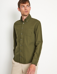 Bruun & Stengade - BS Floyd Casual Slim Fit Shirt - basic shirts - green - 5
