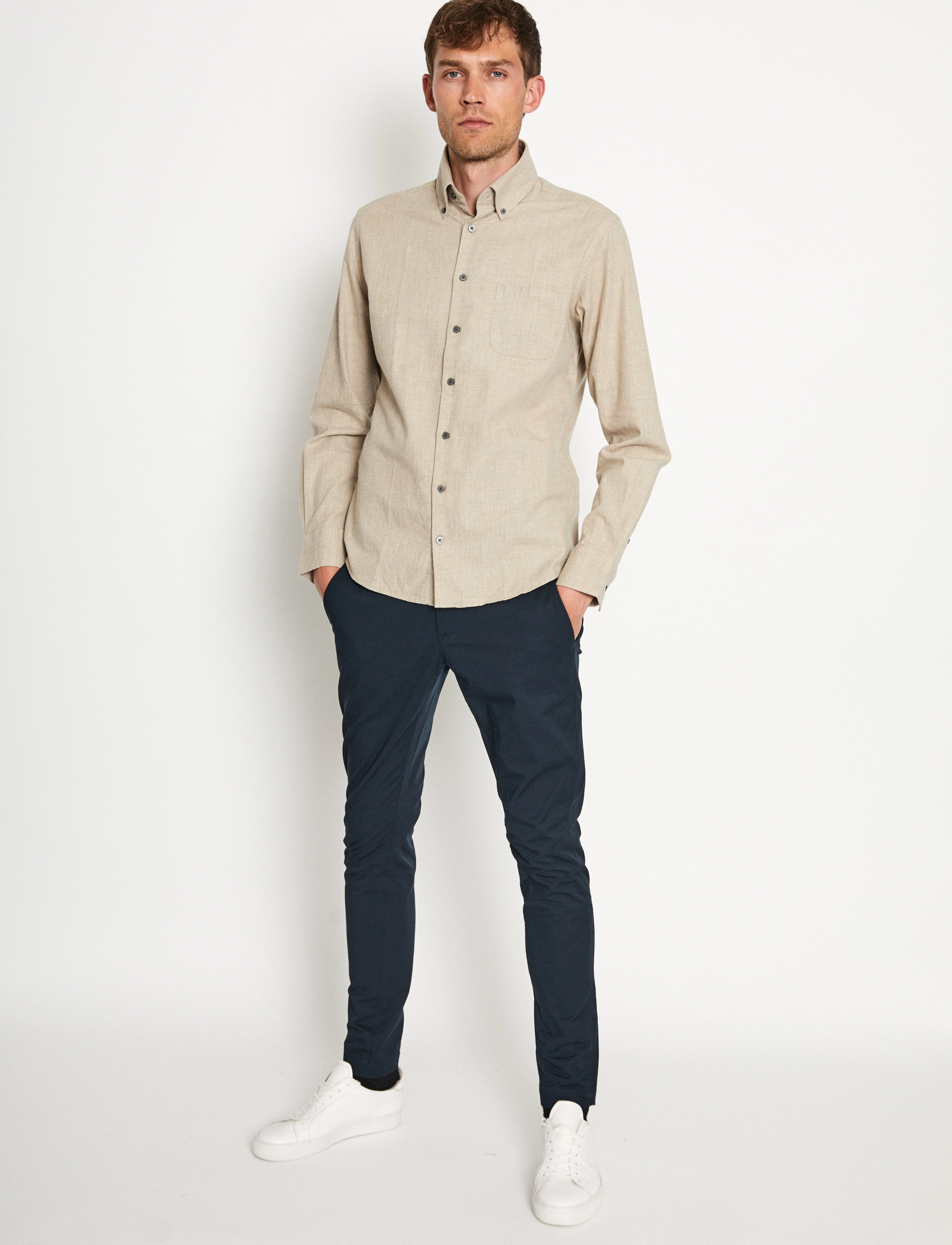 Bruun & Stengade - BS Floyd Casual Slim Fit Shirt - sand - 3